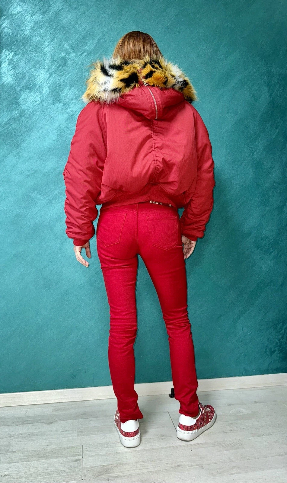 Cappotto invernale Parka bombardiere con cappuccio Kenzo Paris nuovo con etichette con logo Kenzo Paris taglia M