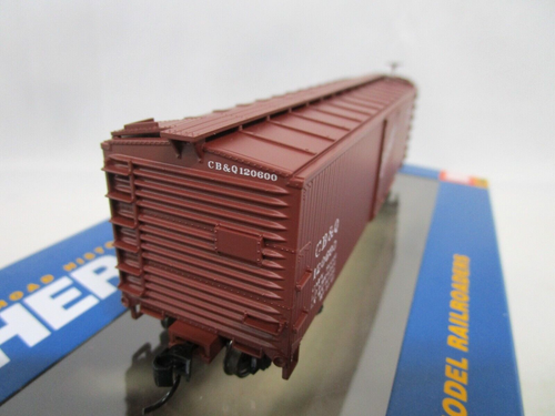 Walthers HO Scale CBQ Chicago Burlington Route 40' USRA Wood Box Car NOS - Picture 4 of 7