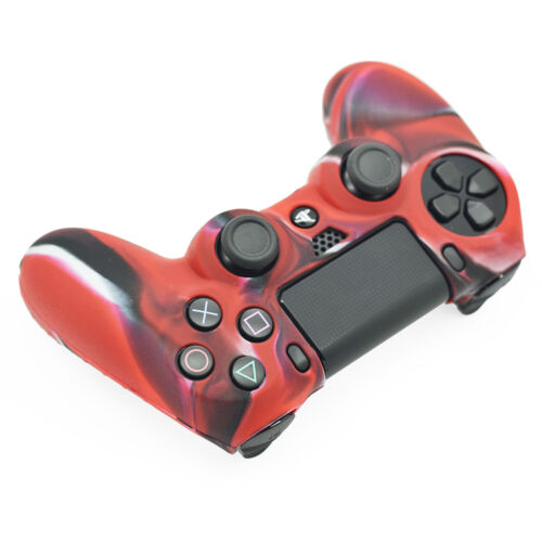 For Playstation 4 PS4 Controller Silicone Rubber Skin Cover Protective Case Red - Bild 1 von 6