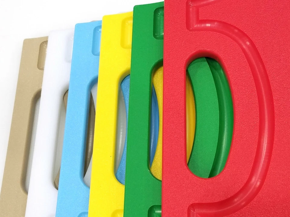 Professional Plastic Colored Cutting Board Set of 6 - 1/2” Thick (11'' x 16'') - Image 3 of 4