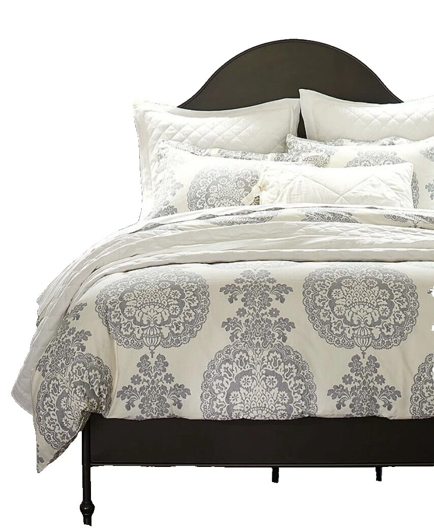 Pottery Barn 奖章被套和床上用品套装