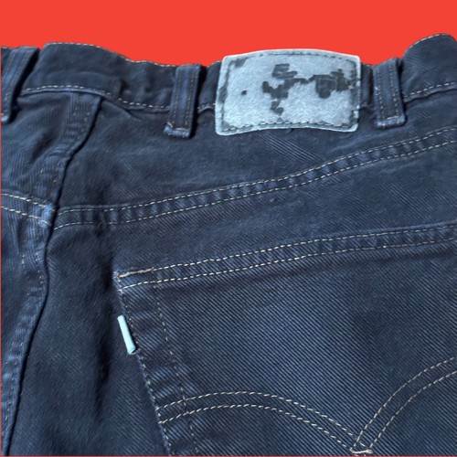 Levis Silvertab Baggy Fit Jeans Mens 34x32 Black Denim Skate Grunge 90s - Picture 6 of 9