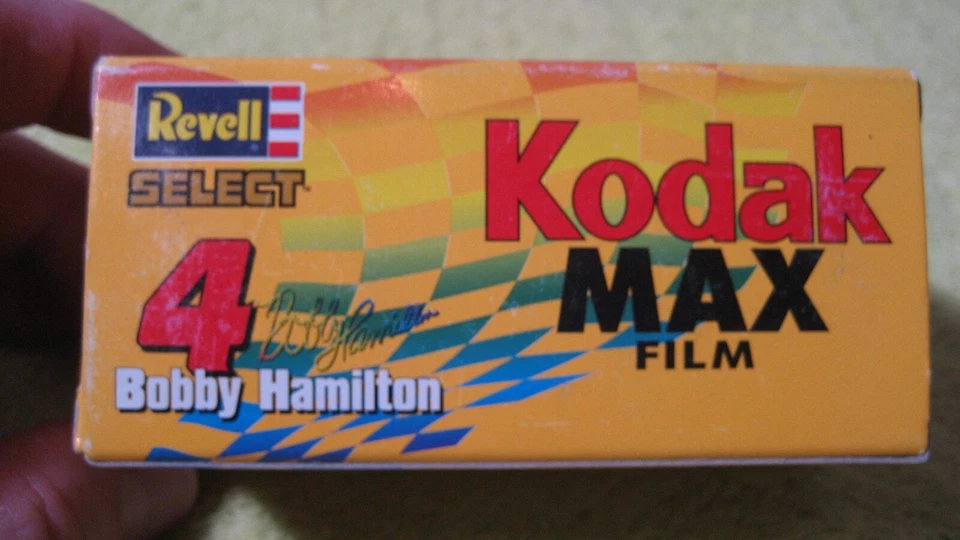 1998 Revell Select BOBBY HAMILTON #4 Kodak Max  Nascar 1/64 Diecast In Box - Image 4 of 4