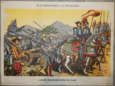 Affiche ancienne originale Audierne Côte sud de Bretagne ALO