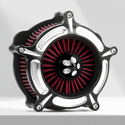 Air Cleaner Filter Turbine Contrast Cut Turbine For harley 1200 Sportster 91-UP