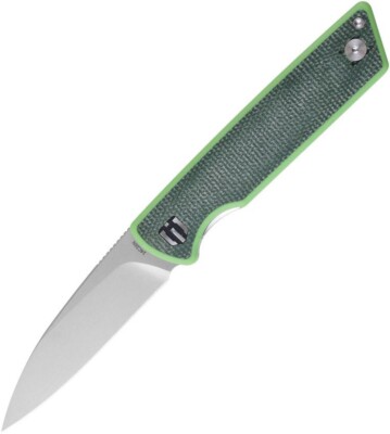 Shieldon Stinger Folding Knife 3'' 14C28N Sandvik Steel Blade G10/Micarta Handle
