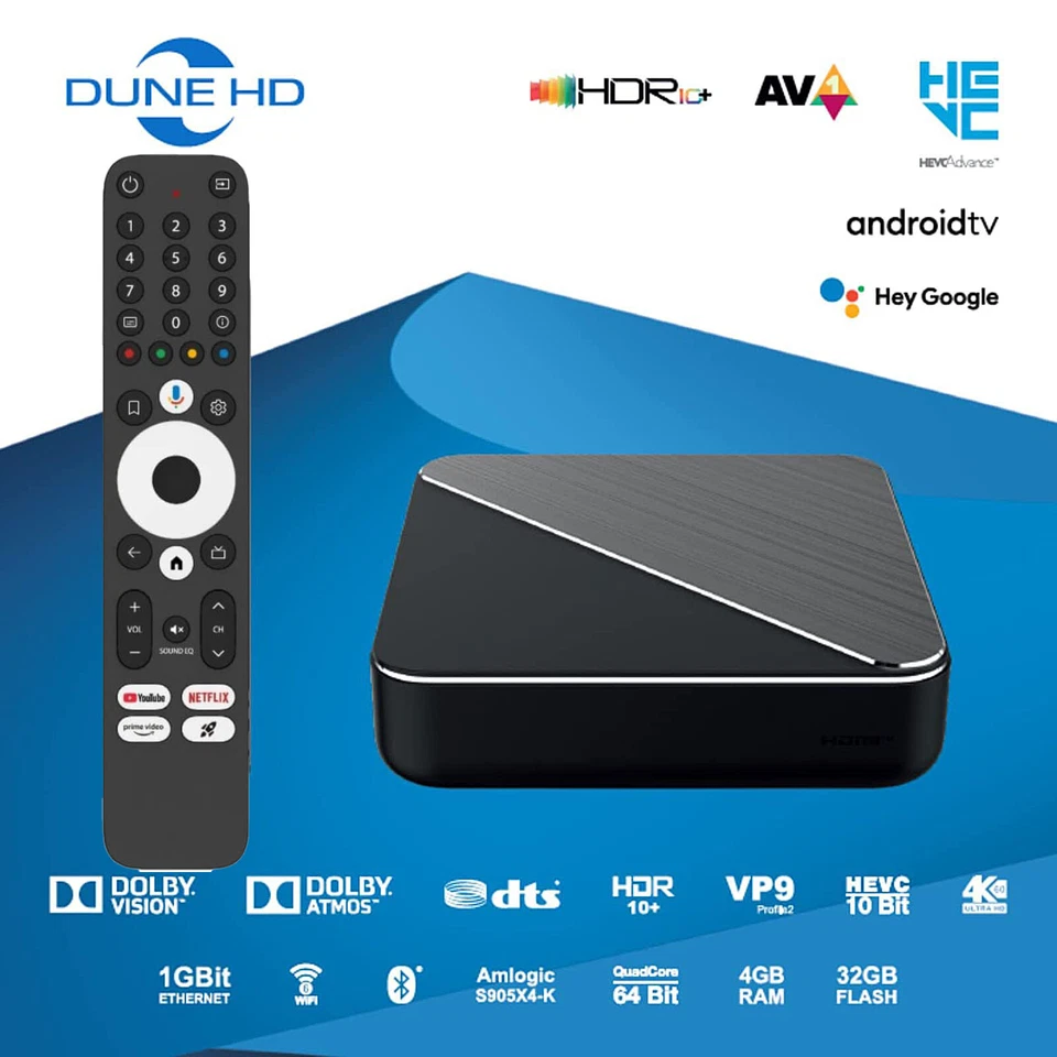 Dune HD Homatics Box R 4K Plus Android TV 11 Media Player Netflix Dolby Vision - Bild 2 von 4