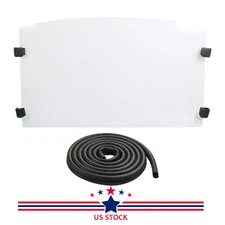 Folding Flip Down Full Front Windshield For2017-25 Polaris Ranger 1000 XP & Crew