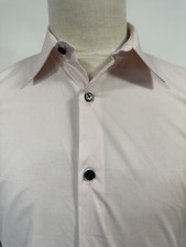 soft Pink shirt quality stretch cotton fabric Free postage