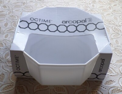 1 x ARCOPAL OCTIME Schale Obstschale Salatschüssel in weiß 24 x 9 1/2 cm Neu 