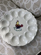 Vintage Deviled Egg Platter PV