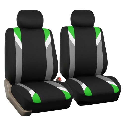 Green and Black Premium Modernistic Auto SUV Seat Covers 3 Row Set - Bild 2 von 6