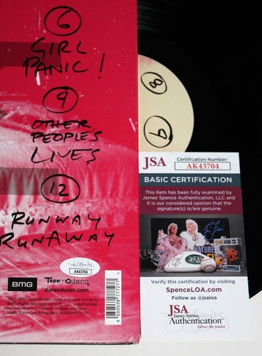 DURAN DURAN SIGNED ALL YOU NEED IS NOW VINYL RECORD ALBUM AUTOGRAPHED +JSA COA - Picture 3 of 3