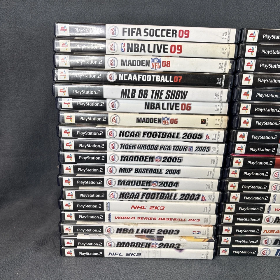 Lote de 18 Juegos Deportivos PlayStation 2 PS2 - Sin Probar, Fundas/Manuales Originales Foto 2 de 4
