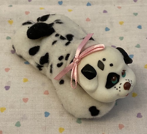 Vintage 1991 Hasbro Puppy Surprise Mom Dog & Two Babies Plush Original Collar - Picture 6 of 10
