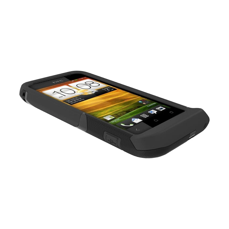 Funda resistente Trident de doble capa negra grado militar para HTC One V Foto 3 de 4