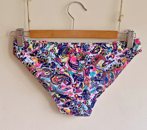 Bikini Bottoms Size UK 8 Paisley Print White New Holiday Beach - Picture 4 of 5
