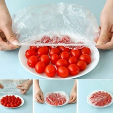 100Pcs Dustproof Disposable Bowl Cover Food Fresh Keeping Vacuum Sealed Bags