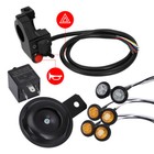 Turn Signal Street Legal Led Light Horn Kit Atv Utv Sxs For Honda Polaris Can Am