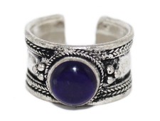 Amethyst ring healing ring yoga ring Adjustable ring Tibetan ring medicine