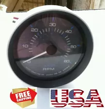 NEW Thomas G Faria A-1423-60-20 6000RPM TACHOMETER TACH GAUGE US MARINE FREESHIP