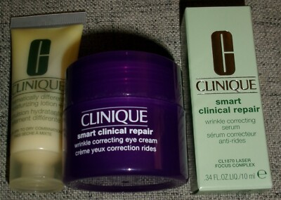 Clinique 3 pc Skin Care Set-Moisturizing Gel, Smart Repair Moisturizer & Booster