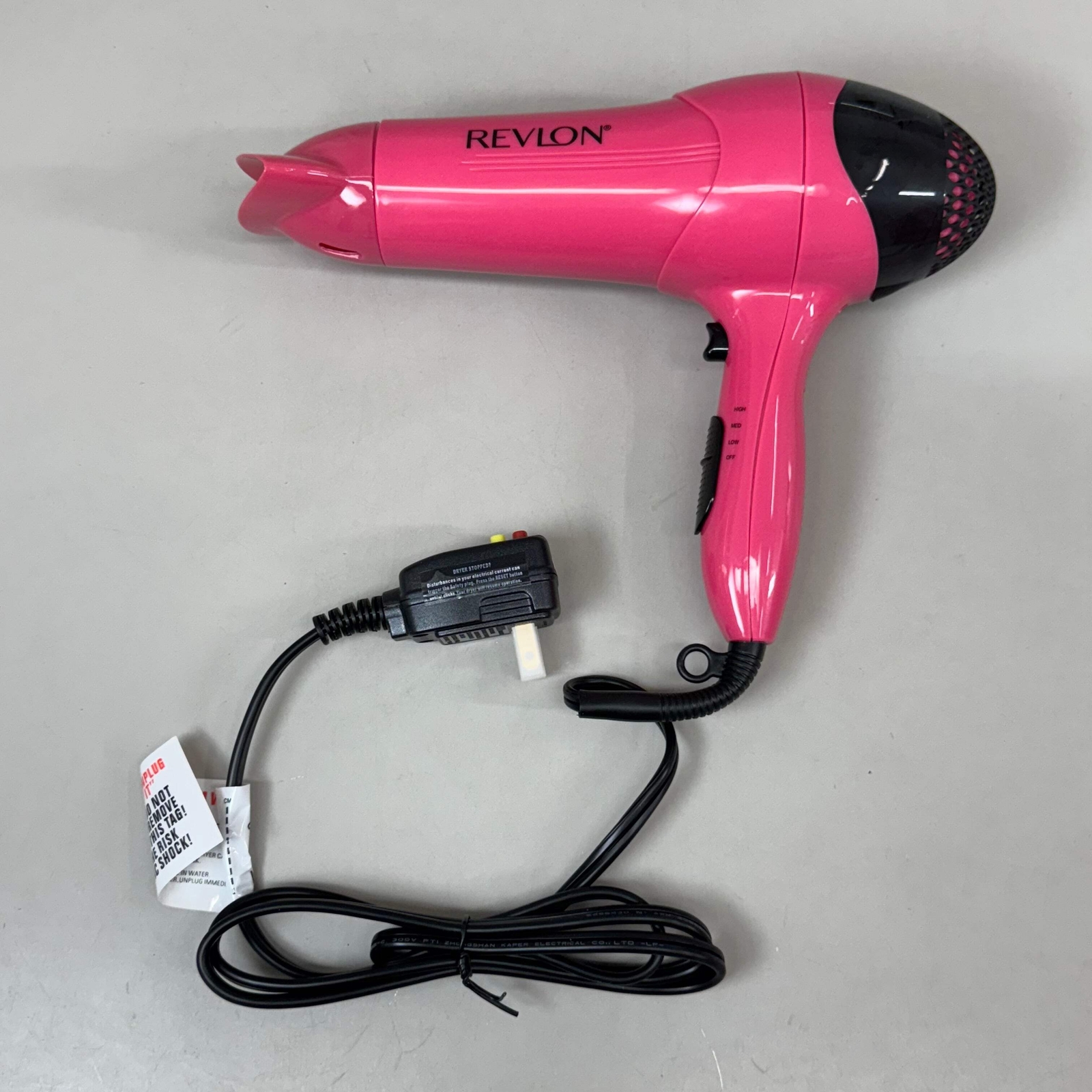 REVLON Smooth and Effortless 1875W Ionic Hair Dryer Berry RV474