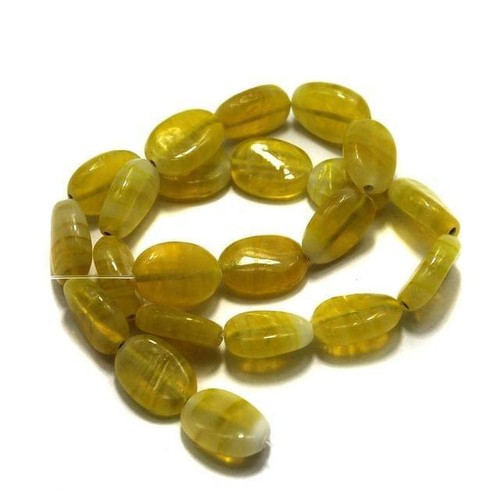 1 string of Glass Oval Beads Double Tone 20x12mm - Picture 2 of 54
