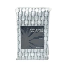 Hudson Park Faded Geo Embroidered EURO Sham SLATE - $155