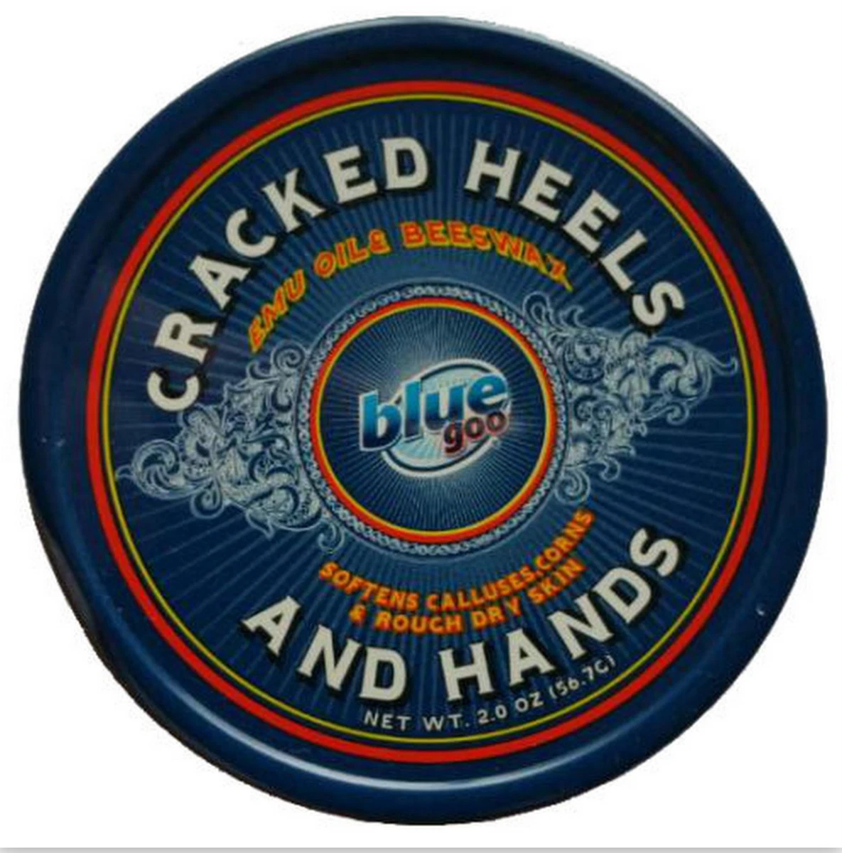 1 Pack Blue Goo Cracked Heel Skin Softner 2 oz Multi Use Hands Feet Elbows NEW