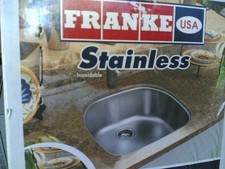 NIB: Nice Thick Heavy-Duty 18G Stainless Steel UNDERMOUNT Kitchen SINK