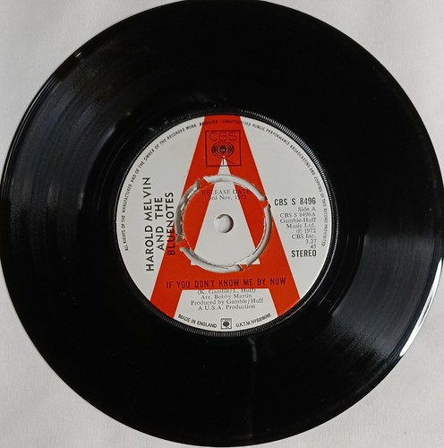SOUL 45 HEAR Harold Melvin & The Blue Notes IF YOU DON'T KNOW ME BY NOW 1972 CBS - Picture 2 of 4
