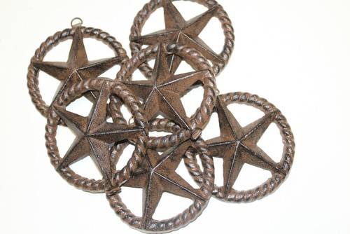 Cast Iron Barn Star Wall Plaque - 4 7/8 inch - W-26 - Picture 2 of 9