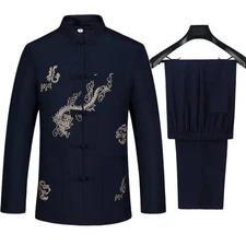 Men's Traditional Chinese Hanfu Clothing - Kung Fu Martial Arts Uniform wecotton