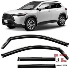in-Channel Incredibly Durable Rain Guards for For Corolla Cross 2022-2026