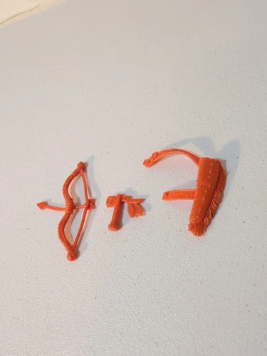 Vintage 1992 TMNT CHIEF LEO Wacky Wild West Indian Bow & Arrow + Axe + Quiver