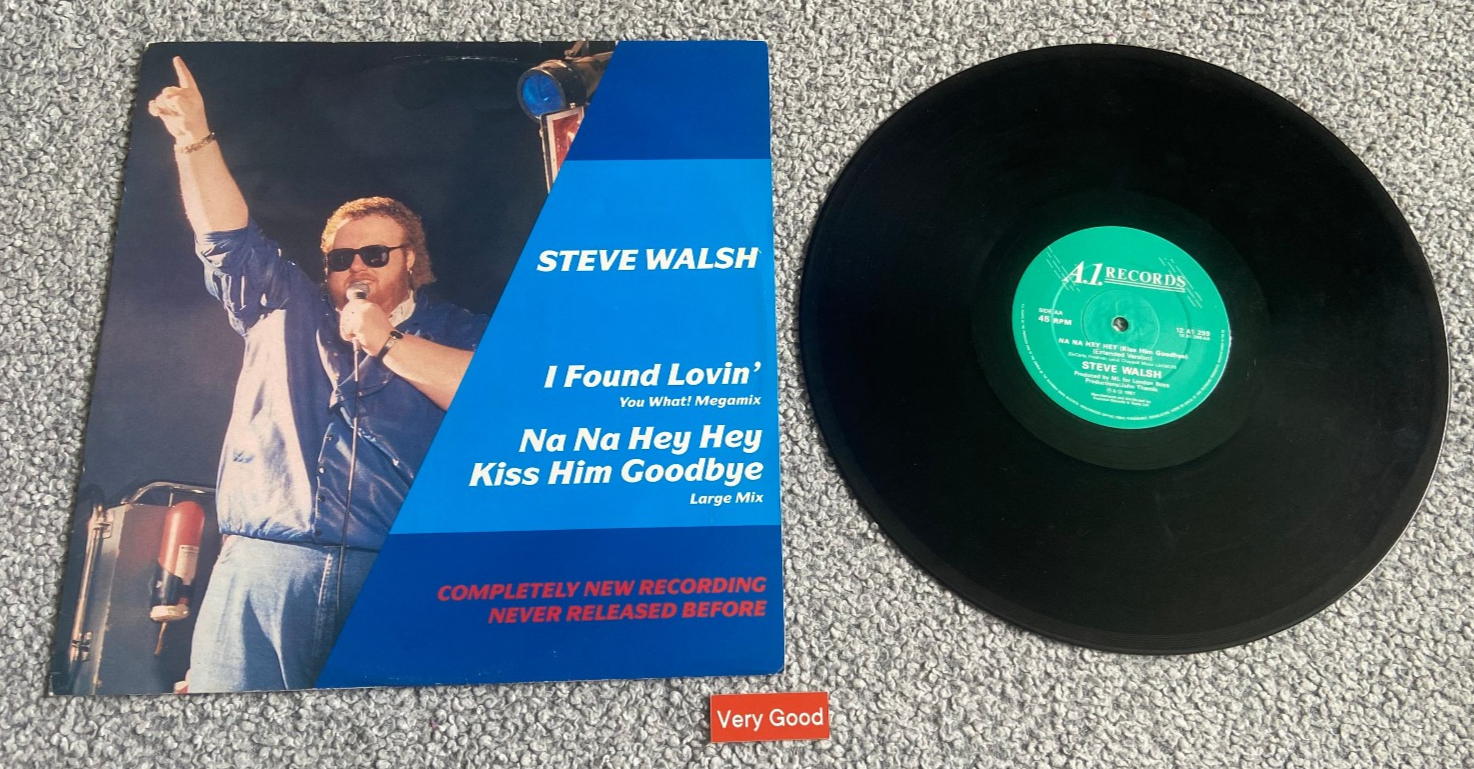 Steve Walsh - I Found Lovin' You What! Megamix / Na Na Hey Hey Kiss - 12"" Vinyl