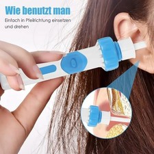 Safety Electric Cordless Vacuum Ear Cleaner Wax Remover Painless Cleaning Tool