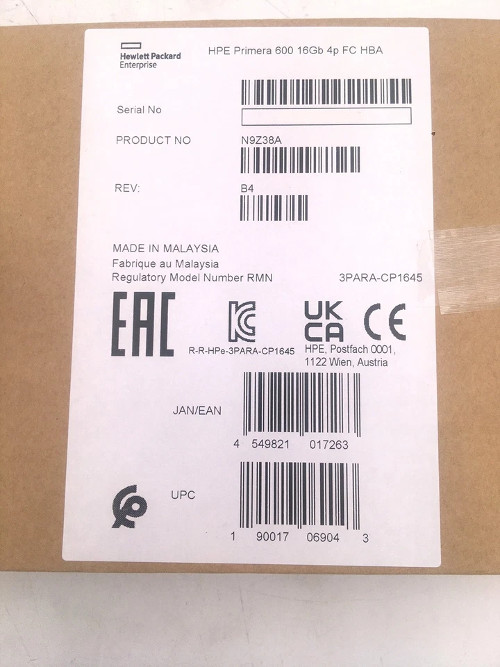 New N9Z38A HP Primera 600 16Gb 4-port FC HBA - Image 3 of 3