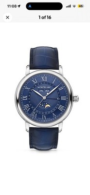 Brand New MontBlanc Star Legacy 42mm 130967 Blue Dial Full Calendar Automatic