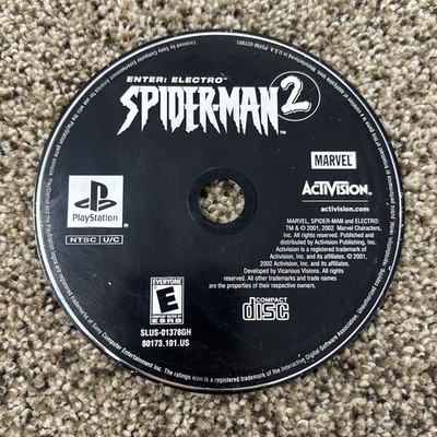 Sony PlayStation 1 PS1 Disc Only Tested Spider-Man 2: Enter Electro