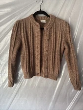 Adorable Cottage Grandma Core Vintage Wool Sweater Cardigan 