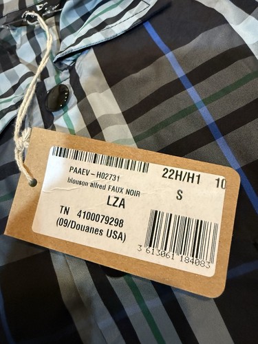 BNWT MEN'S APC PLAID NYLON SNAP FRONT SHIRT SMALL OVERSIZED - Picture 5 of 5