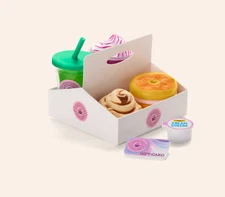 NEW American Girl Truly Me COFFEE SHOP BREAKFAST SET NIB Sold Out Bagel Juice