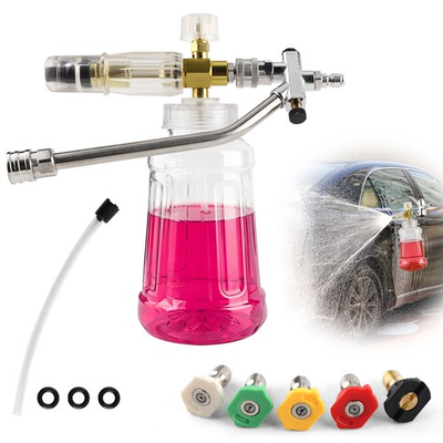 #ad Foam Cannon for Pressure Washer with Foam Cannon Dual Connector Double Tip $26.99