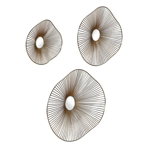 Uttermost 04182 Gold Avarie Amorphous Organic Metal Wall Art - Set Of (3) - Picture 5 of 5