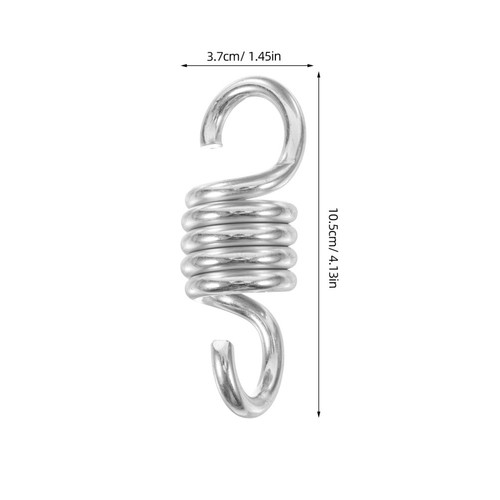  2 Pcs Hook Suspension Porch Swing Springs for Hammock Chair Heavy Duty - Zdjęcie 10 z 12