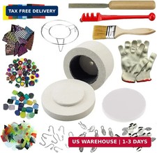 15pcs Professional Microwave Kiln Kits for DIY Making Jewelry Fusing Glass Tools