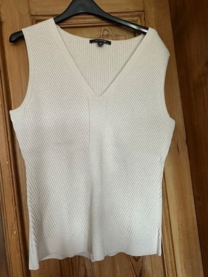 edler,toller Sommerpullover / Strickweste von Comma in 42 mit Goldfäden