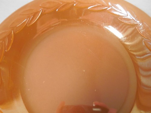 Fire King Peach Luster Laurel Leaf 7.5" Soup/Cereal Bowl - Picture 5 of 9